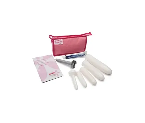 Owen Mumford - From: SM2100 To: SM2103 - Amielle vaginal dilators with four sizes 9,11,14,16. Includes handle, lubricating jelly, brush and carrying bag, latex free rigid plastic