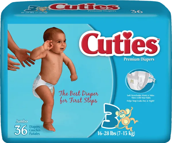 Cuties - CR0001 - Prevail Cuties Baby Diapers Newborn