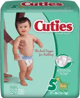 Cuties - CR4001 - Prevail Baby Diapers 22 37 lbs.