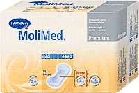 Hartmann - 168644 - MoliCare Premium Lady PadsBladder Control Pad MoliCare Premium Lady Pads 551/2 X 13 Inch Moderate Absorbency Polymer Core One Size Fits Most