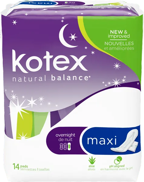 Kimberly Clark - 01301 - Kotex Natural Balance Lightdays Liners, Regular