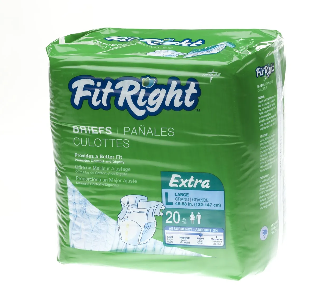 Medline From: FITEXTRALG To: FITEXTRAXXLZ - Fitright Extra Briefs