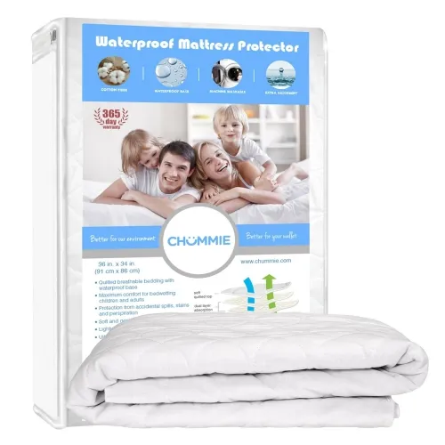 Theos Medical Systems - CD-Q-WMP-2W-TMS - Chummie Deluxe Quilted Waterproof Mattress Pad  2 Wings
