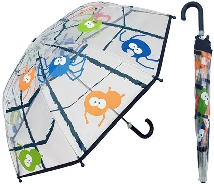 Rain Stoppers - W114CHspider - Childrens All-over Clear Canopy Spider Print